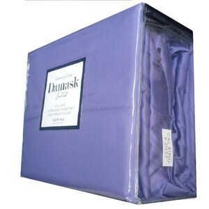 new AMETHYST PURPLE Charter Club Solid 550 TC Cotton CAL KING X-DEEP Sheet Set